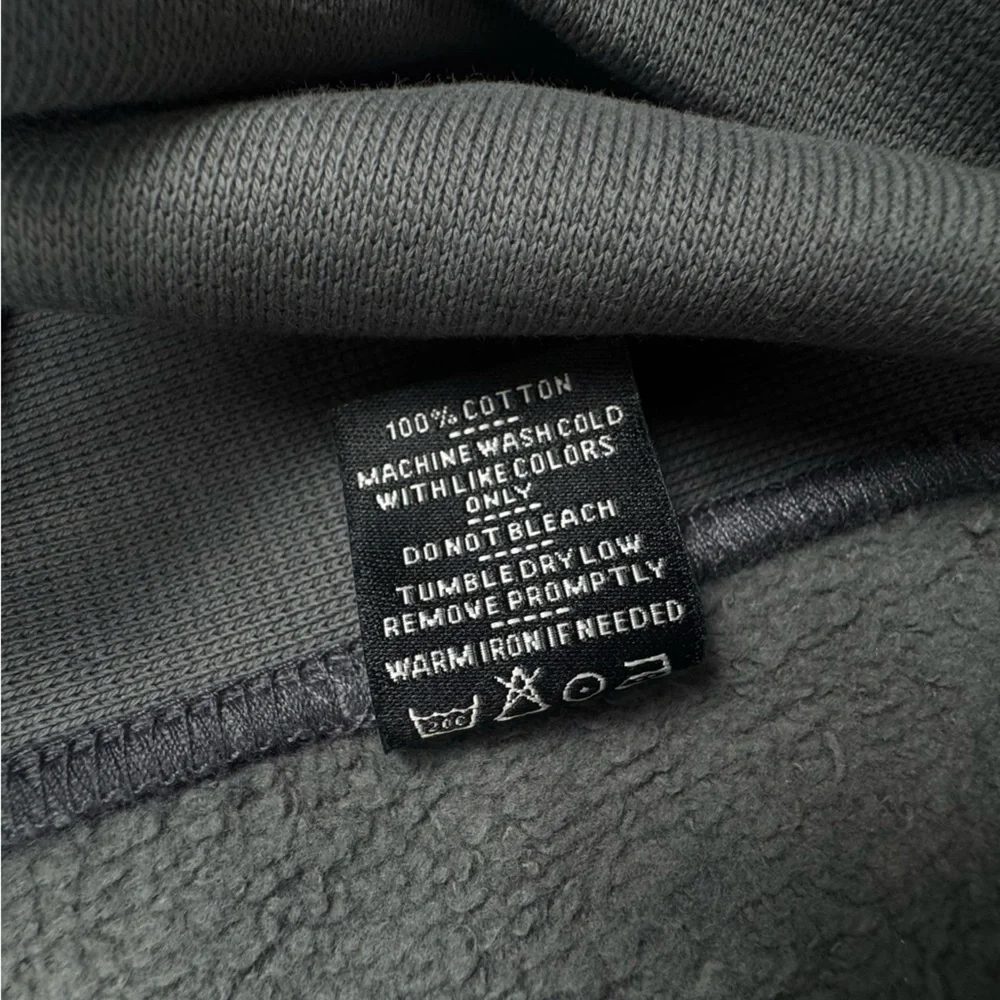 NEW American Giant Men’s Dark Gray Full Zip Hoodie Heavyweight Fleece Jacket XXL - Picture 6 of 6